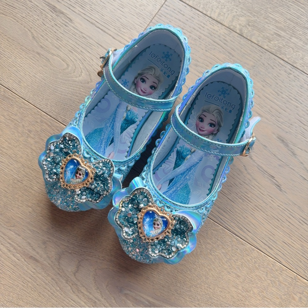 💙 Frozen Elsa Sparkly Princess Shoes